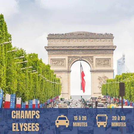 Homestay Lit Double Et Salon Avec Canape-lit A 10 Minutes Des Champs Elysees *